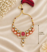 Kanak Madhuri Necklace Orange