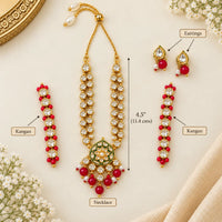 Shri Rasanjali Necklace with Kangan & Earrings