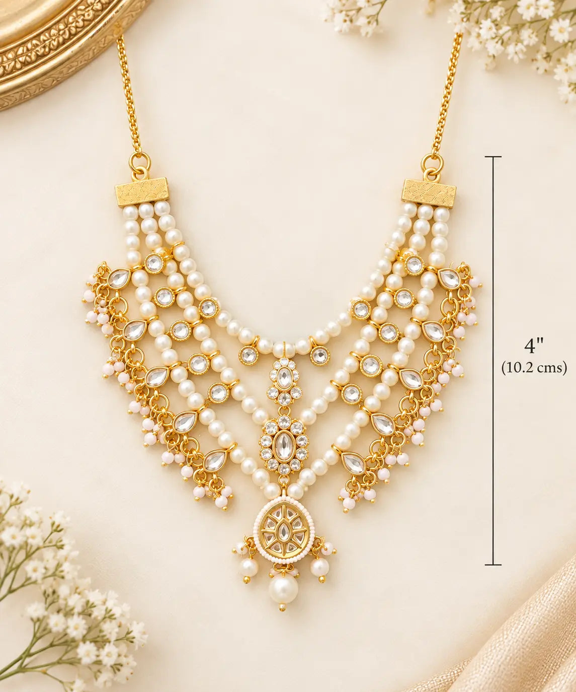 Shvetambara Necklace (Pearl Collection)
